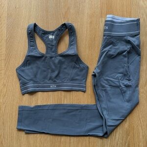 Kith Gray Workout Set - Leggings and Bra